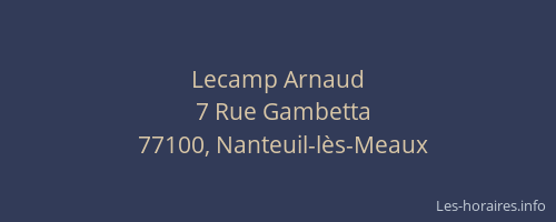 Lecamp Arnaud