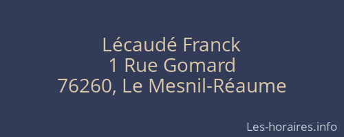 Lécaudé Franck