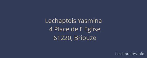 Lechaptois Yasmina