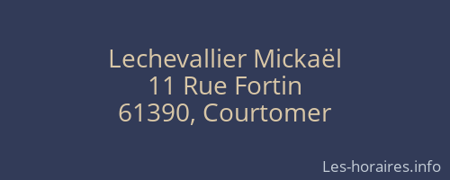 Lechevallier Mickaël
