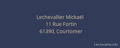 Lechevallier Micka&euml;l