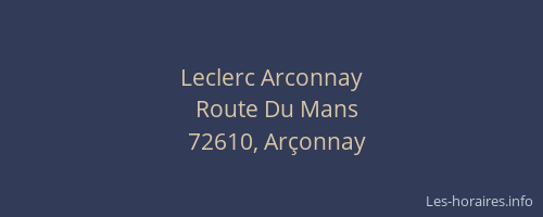 Leclerc Arconnay