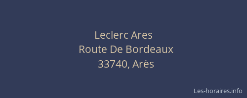 Leclerc Ares