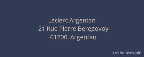 Leclerc Argentan