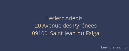 Leclerc Ariedis