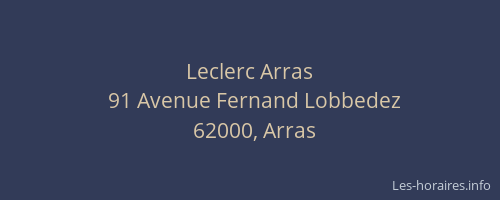 Leclerc Arras