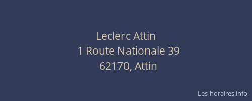 Leclerc Attin