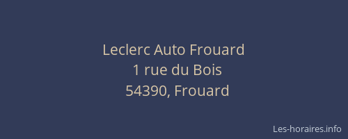 Leclerc Auto Frouard