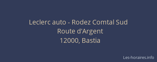 Leclerc auto - Rodez Comtal Sud