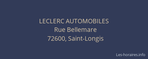 LECLERC AUTOMOBILES