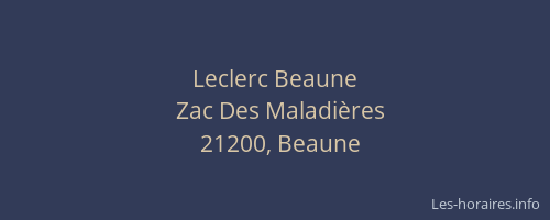 Leclerc Beaune