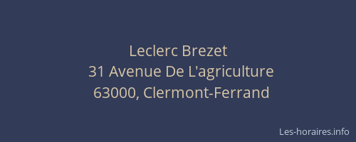 Leclerc Brezet
