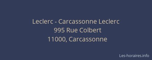 Leclerc - Carcassonne Leclerc