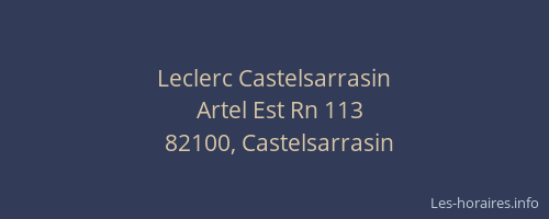 Leclerc Castelsarrasin
