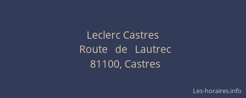 Leclerc Castres