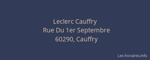 Leclerc Cauffry