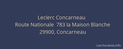 Leclerc Concarneau