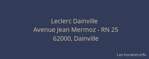 Leclerc Dainville