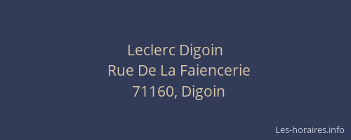 Leclerc Digoin