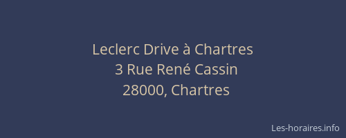 Leclerc Drive à Chartres
