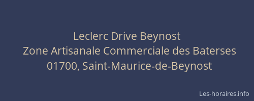 Leclerc Drive Beynost