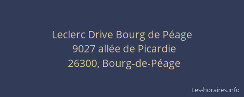 Leclerc Drive Bourg de Péage