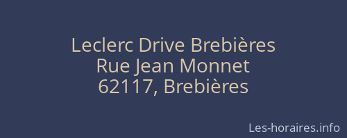 Leclerc Drive Brebières