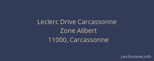 Leclerc Drive Carcassonne