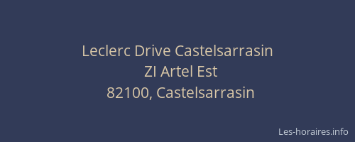 Leclerc Drive Castelsarrasin