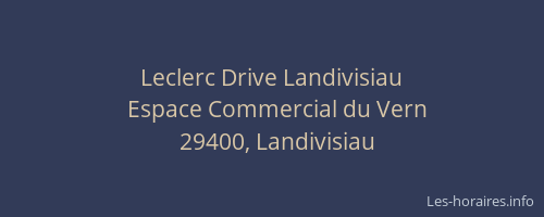 Leclerc Drive Landivisiau