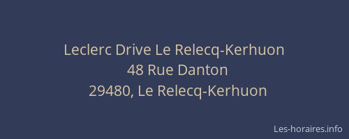 Leclerc Drive Le Relecq-Kerhuon