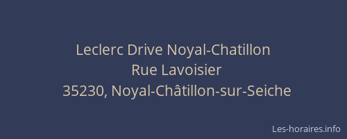 Leclerc Drive Noyal-Chatillon
