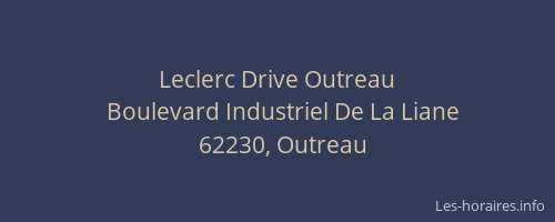 Leclerc Drive Outreau