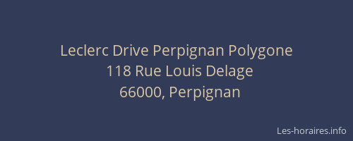 Leclerc Drive Perpignan Polygone