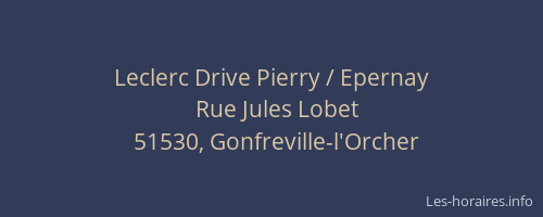 Leclerc Drive Pierry / Epernay