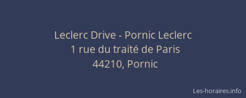 Leclerc Drive - Pornic Leclerc