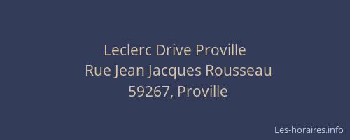 Leclerc Drive Proville