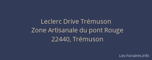 Leclerc Drive Trémuson