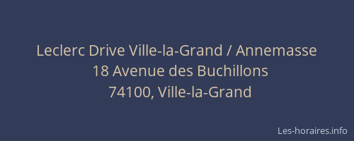 Leclerc Drive Ville-la-Grand / Annemasse
