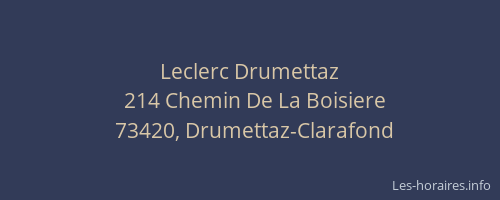 Leclerc Drumettaz