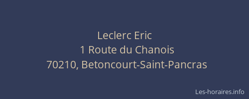 Leclerc Eric