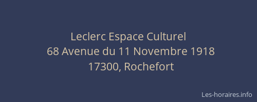 Leclerc Espace Culturel