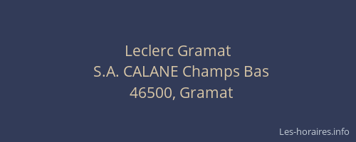 Leclerc Gramat