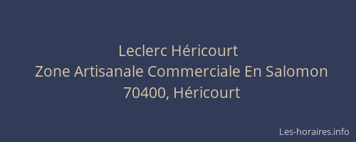 Leclerc Héricourt