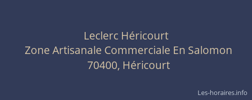 Leclerc H&eacute;ricourt