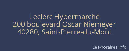 Leclerc Hypermarché