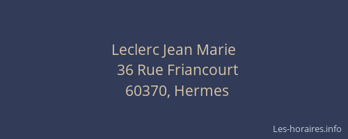 Leclerc Jean Marie