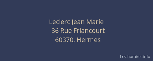 Leclerc Jean Marie