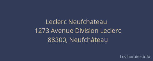 Leclerc Neufchateau