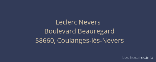 Leclerc Nevers